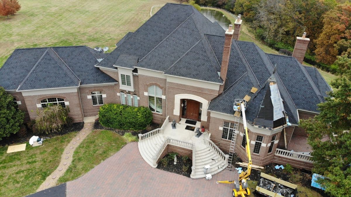 Insurance claim storm restoration project in O'Fallon, MO