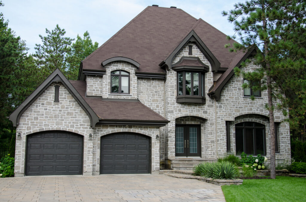 Curb view of a dream luxury mansion