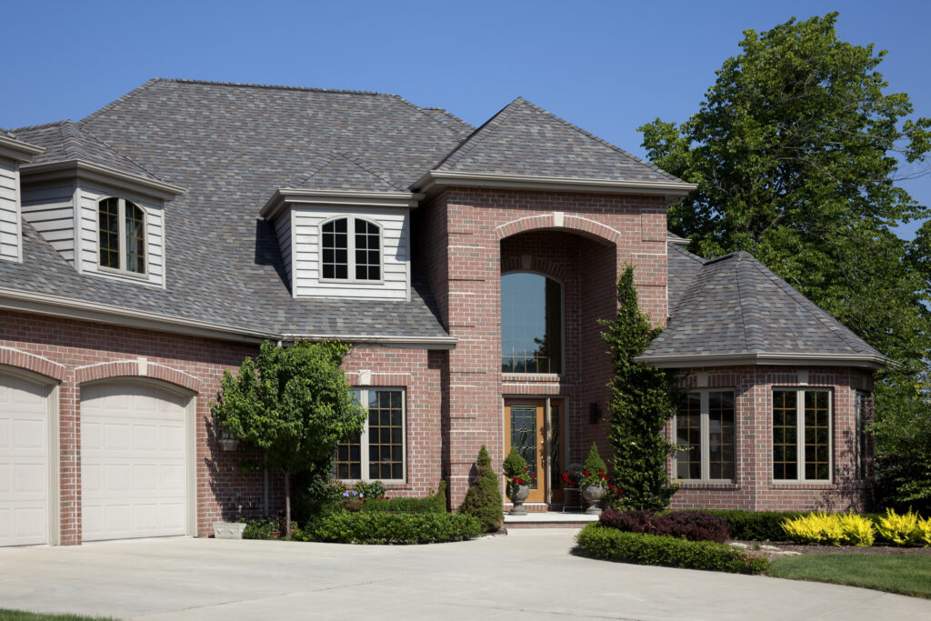 Perfect Brick, Cedar Home Exterior Archicectural Design, Clean Green Landscaping