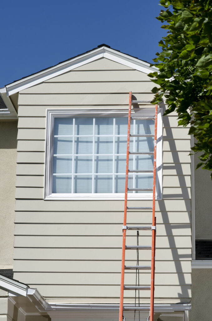 Cape Cod Style House With Ladder